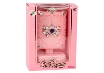 НАБОР КРАСОТЫ РЕГУЛИРУЕМОГО ЗЕРКАЛА НА ПОДСТАВКЕ, РОЗОВЫЙ