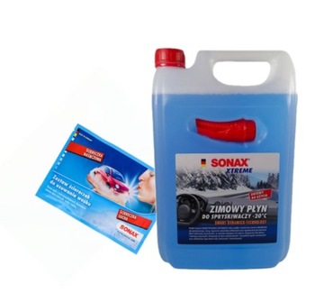Płyn zimowy do spryskiwaczy Sonax 4L + chusteczki