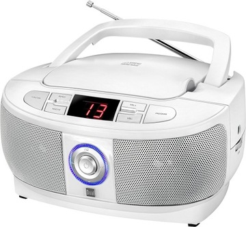 Radioodtwarzacz Boombox Dual P49-1 Radio Fm Odtwarzacz CD Biały