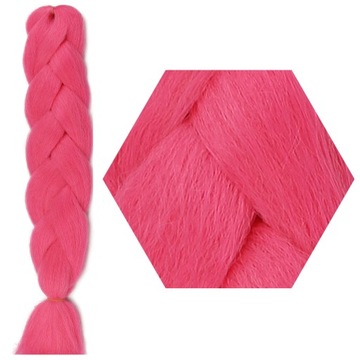 Włosy SYNTETYCZNE do warkoczyków KOLOROWE warkoczyki DOCZEPIANE WŁOSY pasma