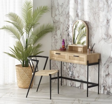 СЗНУРЕК стул натуральный черный BOHO K515 Halmar