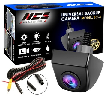 УНИВЕРСАЛЬНАЯ МЕТАЛЛИЧЕСКАЯ КАМЕРА ЗАДНЕГО НАЗНАЧЕНИЯ NCS BC-4 1280p AHD / NTSC FISHEYE 170°