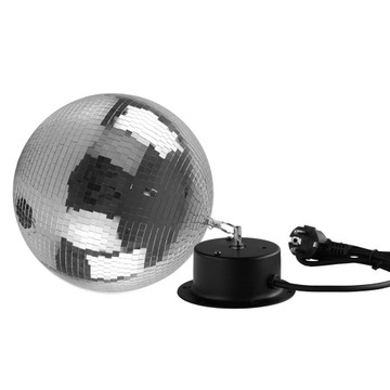 Декоративный зеркальный шар для дискотеки диаметром 30 см с приводом Firefog.