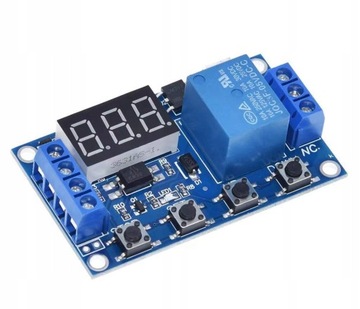 Реле времени с таймером задержки, 9 режимов