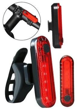 ВЕЛОСИПЕДНАЯ ЛАМПА ПЕРЕДНЯЯ + ЗАДНЯЯ ПОДСВЕТКА ВЕЛОСИПЕДА СВЕТОДИОДНЫЙ ФОНАРЬ USB-СВЕТ