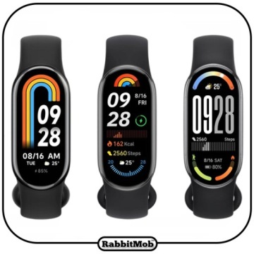 Браслет RabbitMob для Xiaomi Mi Smart Band 8/9/10 | Серебристый