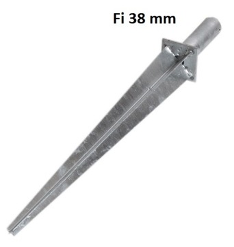 PODSTAWA SŁUPKA FI 38mm WBIJANA KOTWA MONTAŻOWA