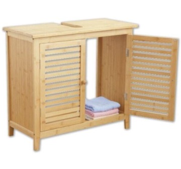 SZAFKA BAMBUSOWA POD UMYWALKĘ ŁAZIENKOWA 60x67x30