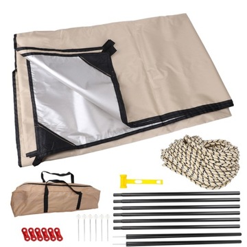 3x3m Tarp podłoga UV mocna płachta namiot wodoodporny Tkanina Oxford 210D