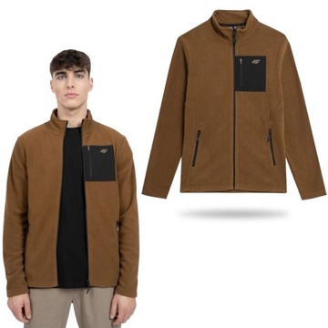 POLAR MĘSKI 4F BLUZA POLAROWA DRESOWA SPORTOWA