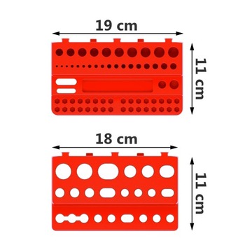 Набор досок для инструментов с полками и вешалками, красные подносы, 30 шт.