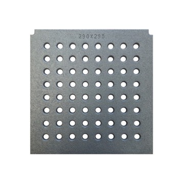 Ruszt żeliwny kominka Invicta Laudel Uniflam 29x29