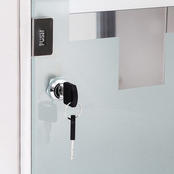 Настенная аптечка, нержавеющая сталь, Relaxdays