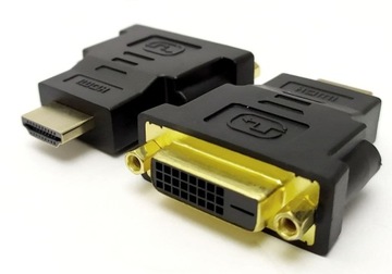 KONWERTER przejściówka HDMI męski na DVI-D monitor