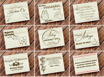 СПАСИБО для крестных, бабушек и дедушек, подарочная коробка с гравировкой