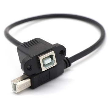 30 см USB 2.0 B «папа» к USB B «мама»