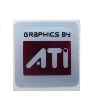 Naklejka GRAPHICS BY ATI 15 x 15 mm 014