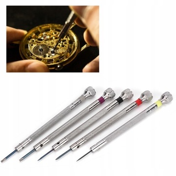 ZESTAW ŚRUBOKRĘTÓW ZEGARMISTRZOWSKICH 5 SZTUKI