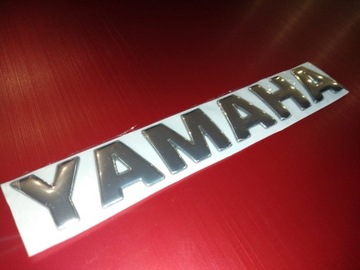 Napis YAMAHA Silver 14,5x2,4cm 1szt XJ MT FJR XSC SCR BT