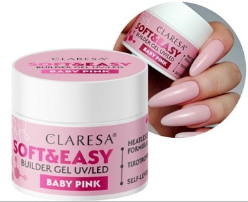 CLARESA СТРОИТЕЛЬНЫЙ ГЕЛЬ SOFT&EASY 12г набор СМЕШАЙ ЦВЕТА