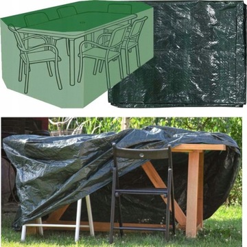 POKROWIEC PLANDEKA NA MEBLE OGRODOWE 270x180x89cm
