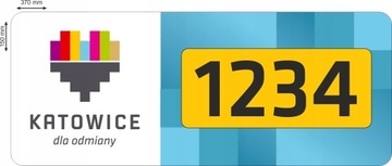 NAKLEJKI MAGNETYCZNE oznaczenie TAXI KATOWICE