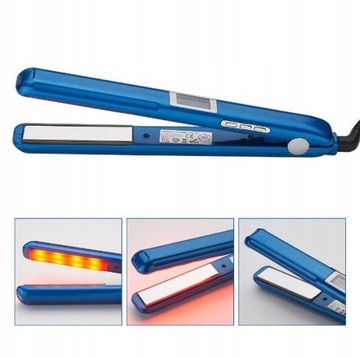 Ультразвуковой инфракрасный утюг для ухода за волосами с ЖК-дисплеем