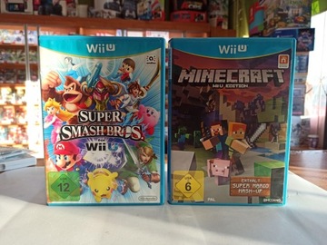 КОНСОЛЬ NINTENDO WII U 32 ГБ + ГЕЙМПАД + 2 ИГРЫ MINECRAFT и SUPER SMASH BROS