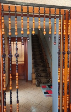 ДЕРЕВЯННАЯ ШТОРА С БИСЕРАМИ 80см - подарок