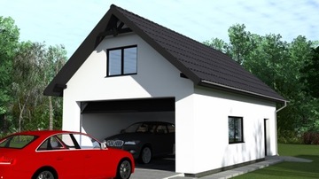 PROJEKT GARAŻU DWUSTANOWISKOWEGO G223