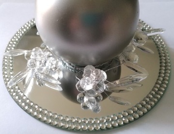 Рождественское украшение свечей