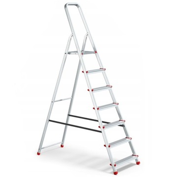 7 STOPNIOWA DRABINA ALUMINIOWA SKŁADANA