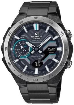 ZEGAREK MĘSKI CASIO EDIFICE ECB-2200DD-1 SOLARNY Z BLUETOOTHEM CARBON BLACK