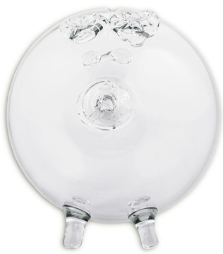 ОЧЕНЬ БОЛЬШОЙ СТЕКЛЯННЫЙ ЛУК СВИНЬИ, ТОЛСТОЕ СТЕКЛО