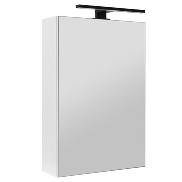 SZAFKA ŁAZIENKOWA Z LUSTREM OŚWIETLENIEM LAMPKĄ LED LUSTRZANA WISZĄCA 40 cm