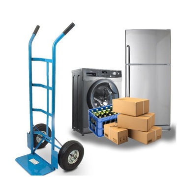 Складская ручная тележка 200кг, пневматические шины