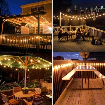 Садовые светильники SOLAR GARLAND LIGHT цепочка 5.5M 11 СВЕТОДИОДНЫХ ЛАМПОЧЕК