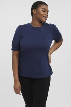 Vero Moda granatowy t-shirt plus size 46/48