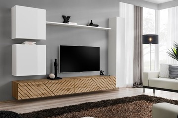 MEBLOŚCIANKA SWITCH VIII LAMEL POŁYSK MAT PVC