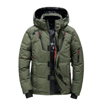 PIKOWANA ZIMOWA PUCHOWA KURTKA MĘSKA CASUAL,XXL3XL
