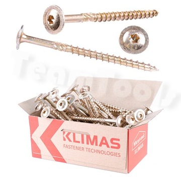 Столярные дисковые шурупы по дереву TORX Klimas WKCP 8x300 50 шт.