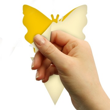 LEP PUŁAPKA LEPOWA Z KLEJEM MOTYL NA MSZYCE MUSZKI ZIEMIÓRKI DO DONICZEK