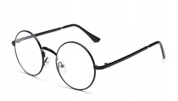 OKULARY ZERÓWKI NERDY LENONKI HARRY POTTER OKRĄGŁE