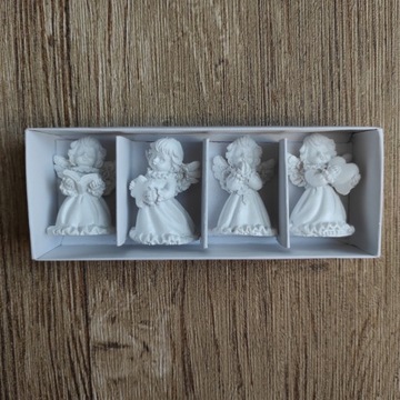 Ангел-херувим гипсовая фигурка ангелов из гипса набор фигурок 4 шт.