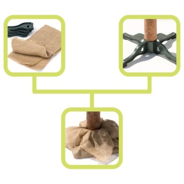 АЛМАЗНАЯ РОЖДЕСТВЕНСКАЯ ЕЛЬ НА СТОЛБИКЕ, ИСКУССТВЕННАЯ, 180СМ, ТОЛСТАЯ, КРАСИВАЯ, ПОДСТАВКА + СВОБОДНЫЙ ДЖУТ