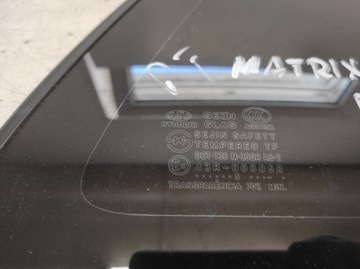 HYUNDAI MATRIX 01- SKLO (OKNO) PRAVÁ ZADNÍ KAROSERIE