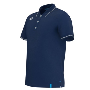 Рубашка-поло Arena Team, однотонный хлопок, ТЕМНО-СИНИЙ XL