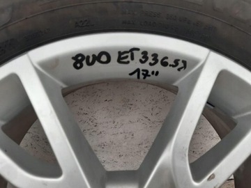 AUDI Q3 6.5J ET33 RÁFKY 17" 4 KUSY KOMPLET