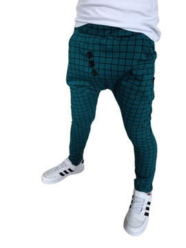 Spodnie eleganckie kratka zieleń Style Kids 104
