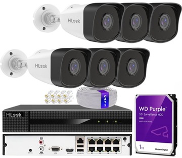 Zestaw do monitoringu HiLook ZESTAW MONITORINGU IP 5MP IPCAM-B5